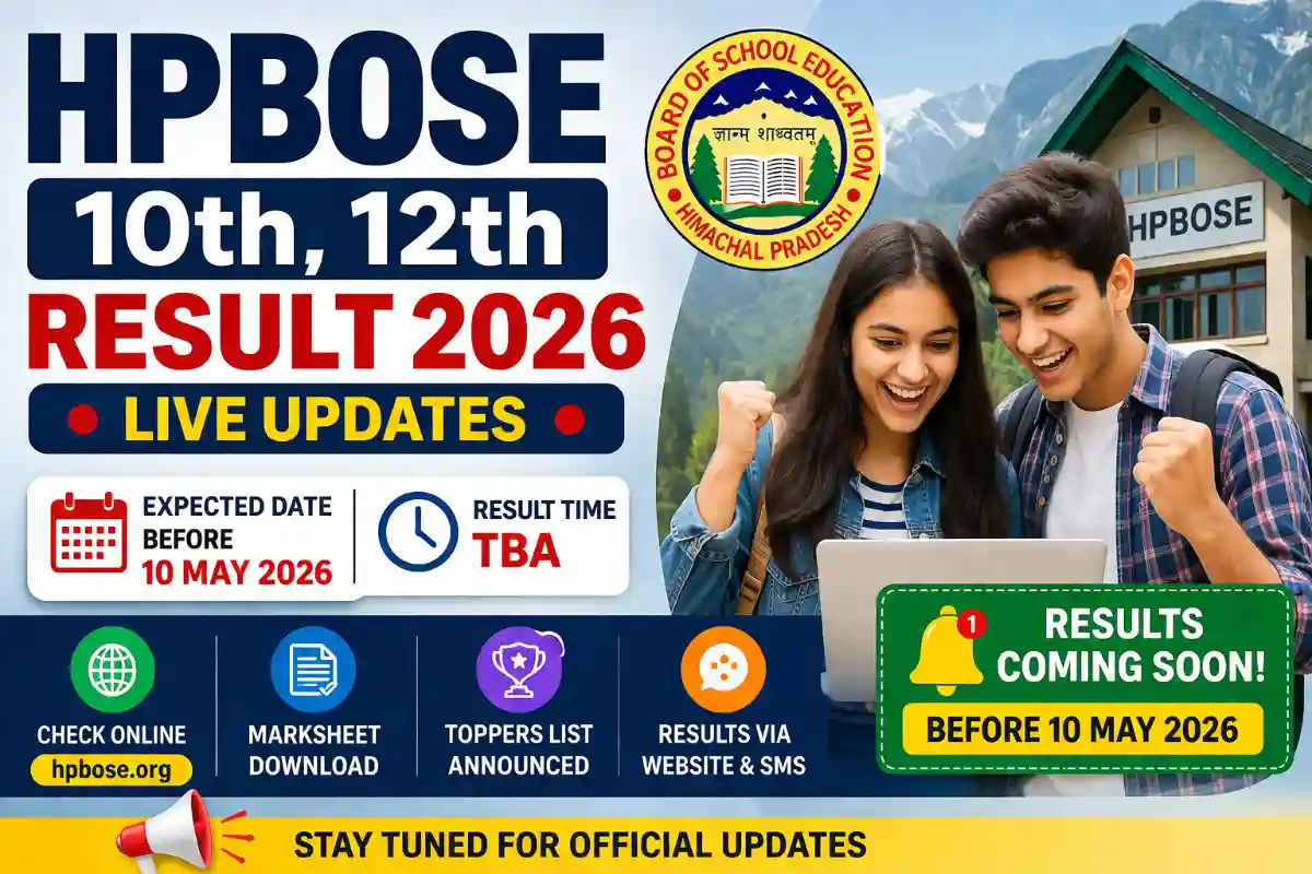 HPBOSE 10th 12th Result 2026