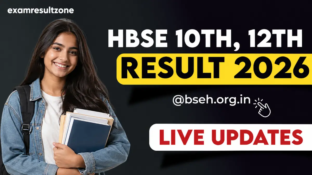 HBSE 12th Result 2026