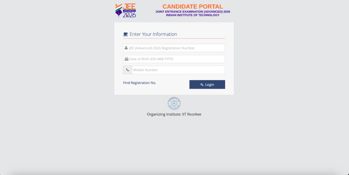 JEE Advanced 2026 Response Sheet
