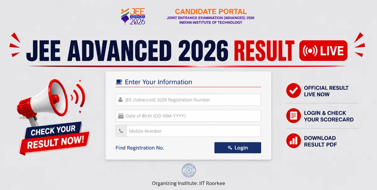 JEE Advanced Result 2026