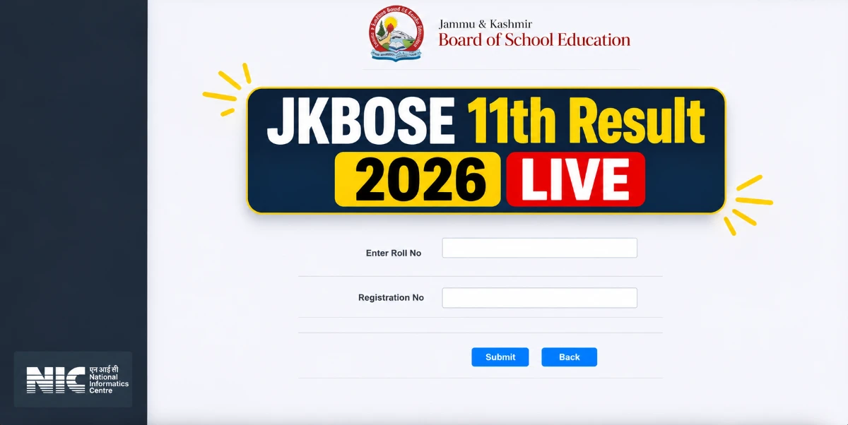 JKBOSE 11th Result 2026 LIVE