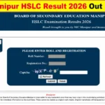 Manipur HSLC Result 2026