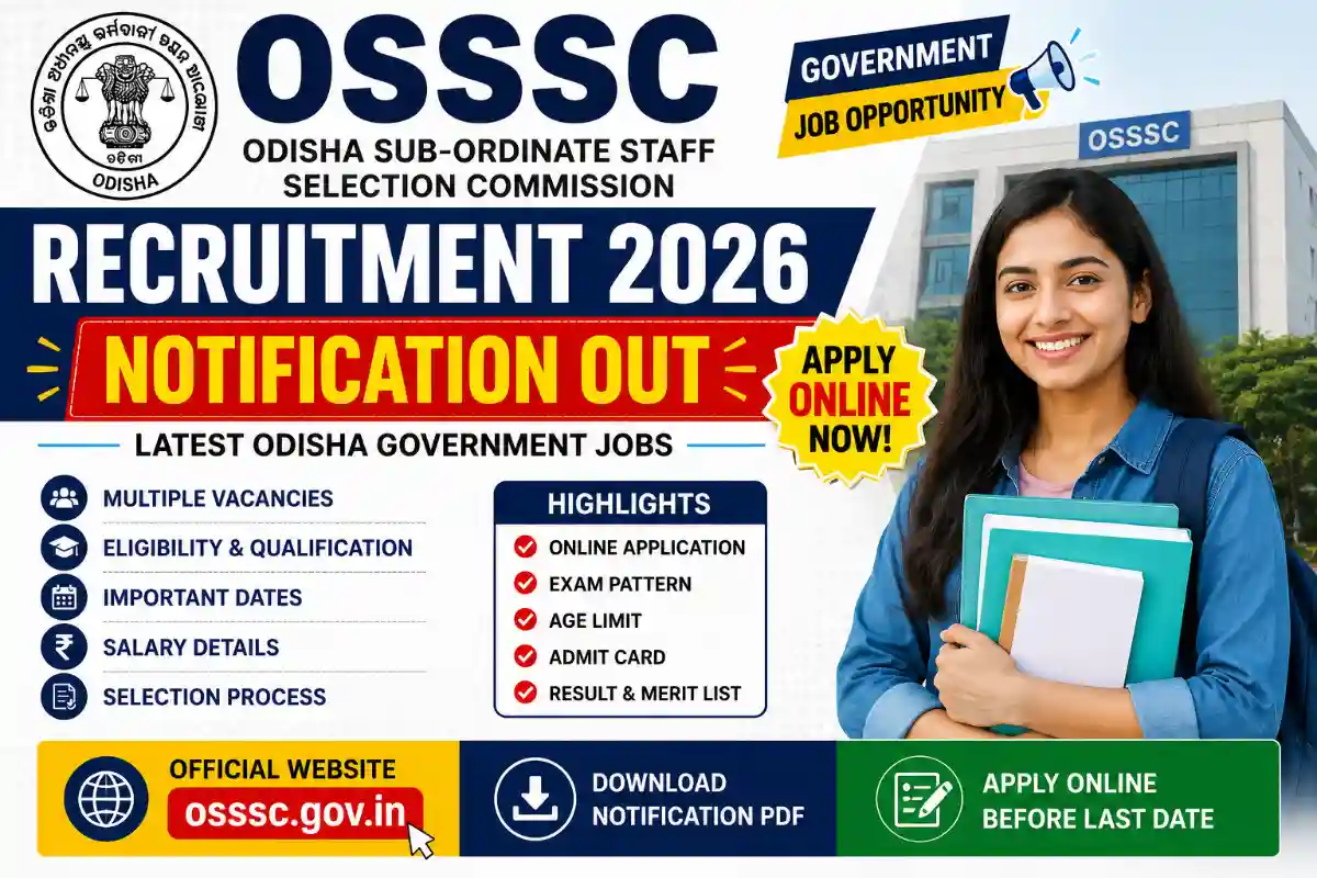 OSSSC Recruitment 2026