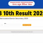 PSEB 10th Result 2026