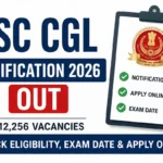 SSC CGL Notification 2026
