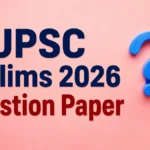 UPSC Prelims 2026 Question Paper