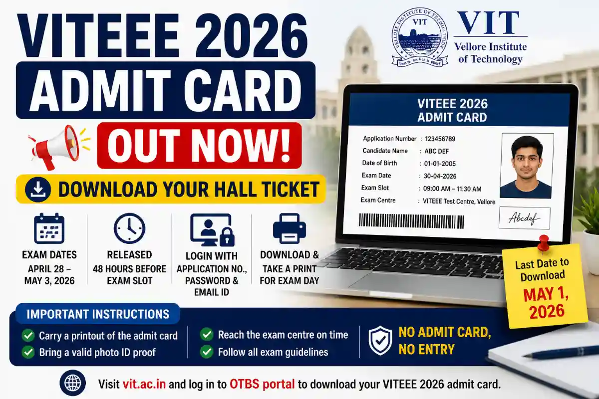 VITEEE Admit Card 2026
