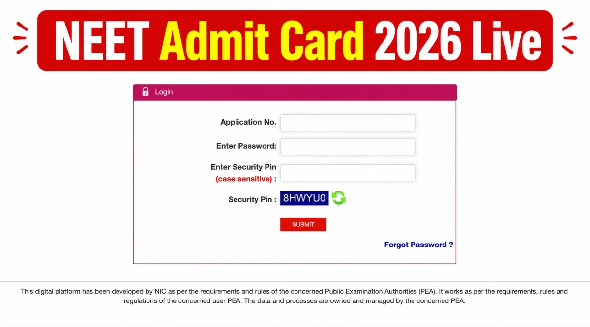 NEET Admit Card 2026